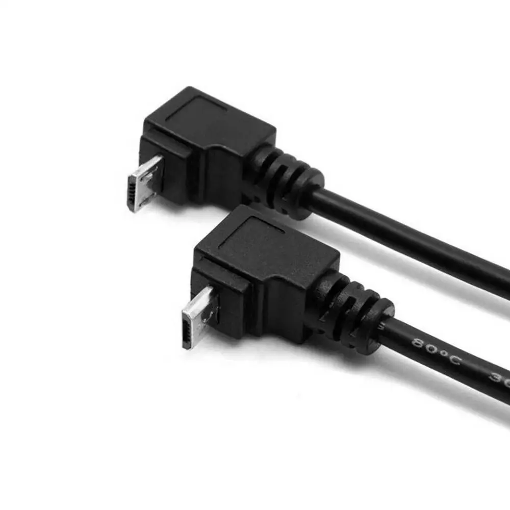 Удлинительный разъем Micro USB 2 0 5Pin папа мама M F адаптер длинный штекер 90 градусов