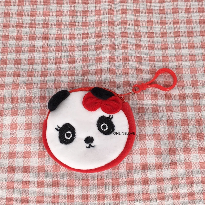 Милый 2 цвета-новый плюшевый Кошелек для монет с маленькой пандой мини кошелек