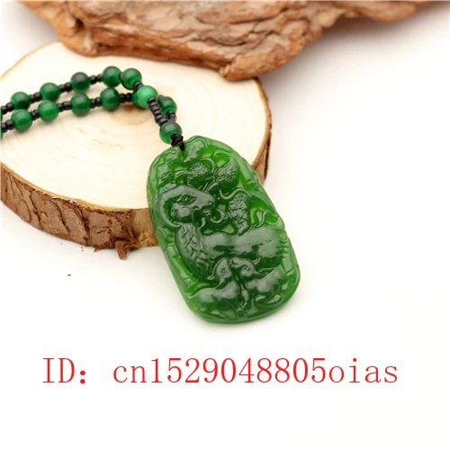 Натуральный зеленый китайский нефритовый кулон из овечьей шкуры ожерелье модное очарование жадеит