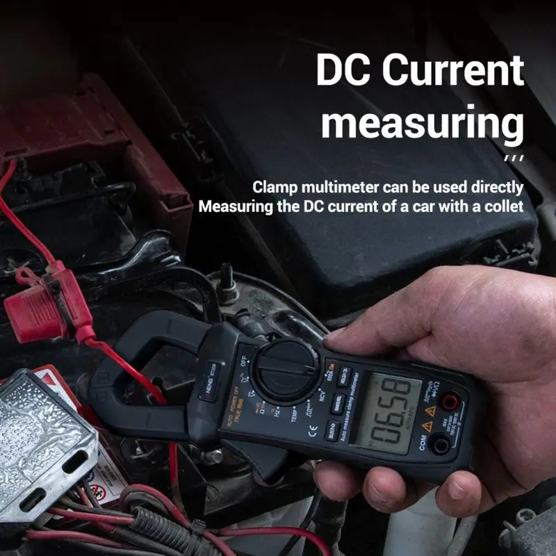 

6000 Counts True RMS Clamp Meter Digital Multimeter NCV Square Wave Output Diode Y98E