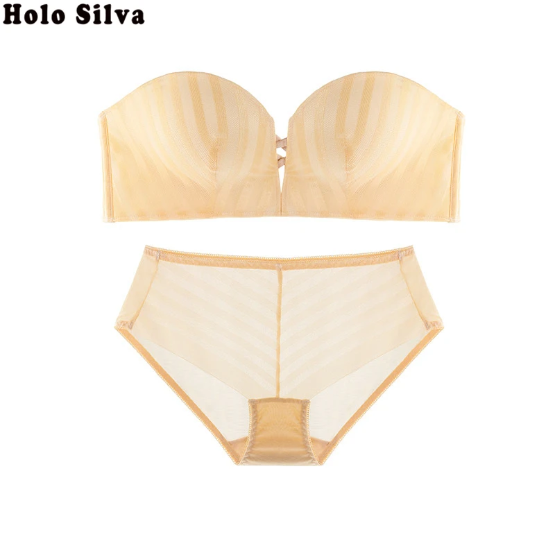 Бюстгальтер невидимка без бретелек с чашкой 1/2 комплект сексуального женского