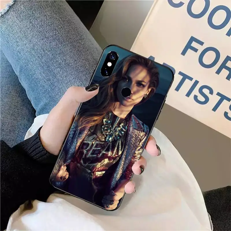 

Jennifer Lopez famous singer Phone Case For Xiaomi Redmi note 7 8 9 t max3 s 10 pro lite funda shell coque cover