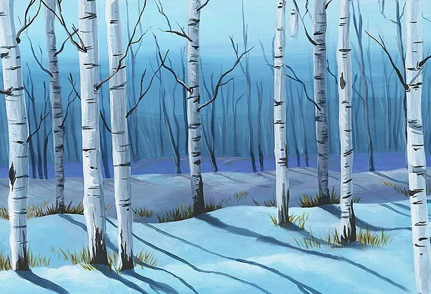 

Mehofond Forest Birch Trees Photography Background Winter Snow Nature View Scene Children Portraits Photo Studio Photophone