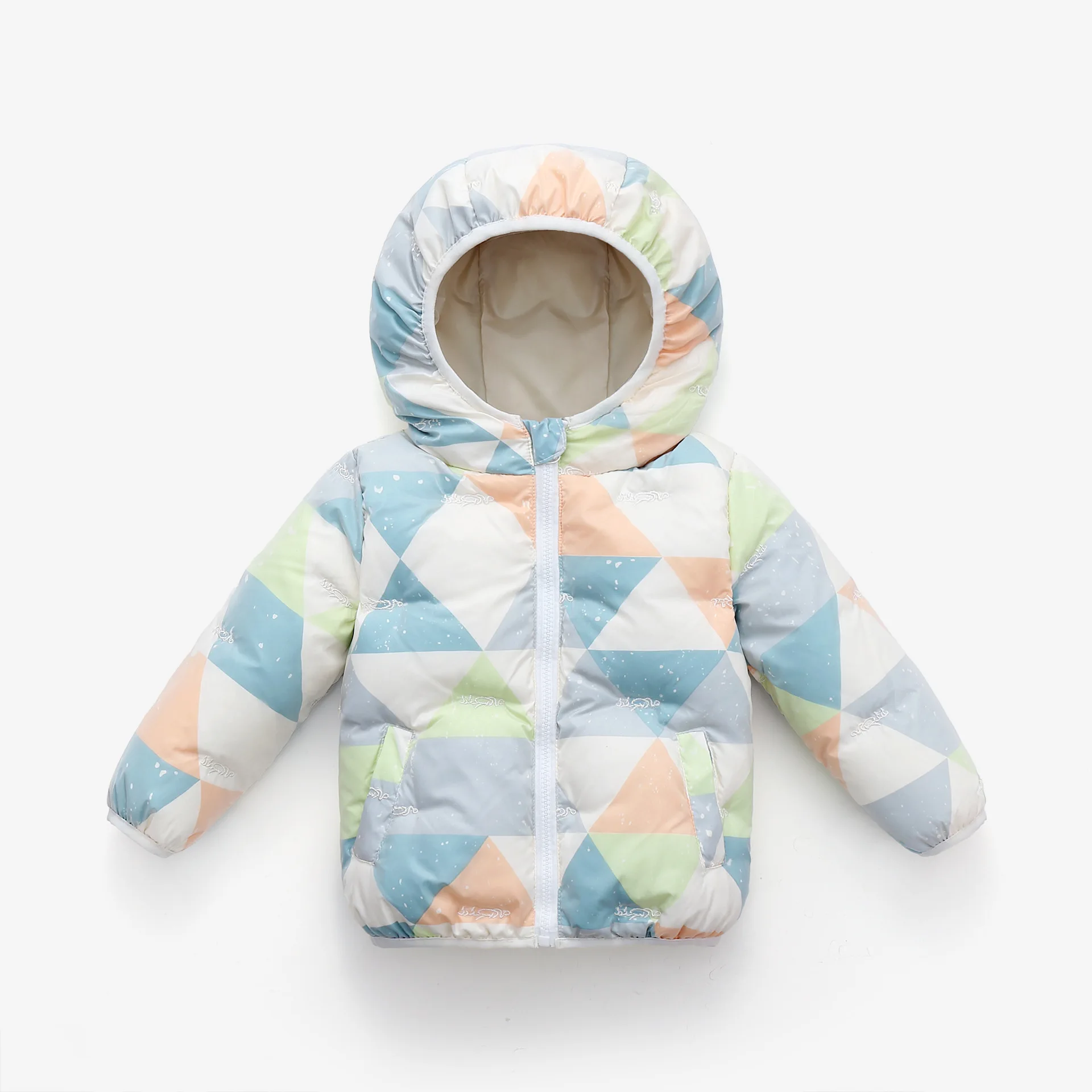 Детский пуховик с капюшоном на белом утином пуху TZ825|Пальто и парки| |