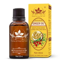 english version 30ml natural herbal oil lymphatic detoxification ginger oil body lubricant massage oil