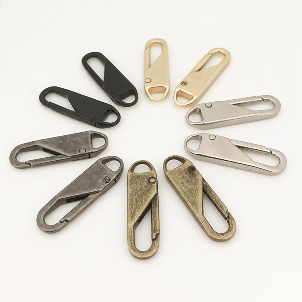 

2pcs Fashion Metal Zipper Head Zipper Lightning Repair Kits Zipper Pull For Zipper Slider Diy Sewing Craft Sewing Kits Metal Zip