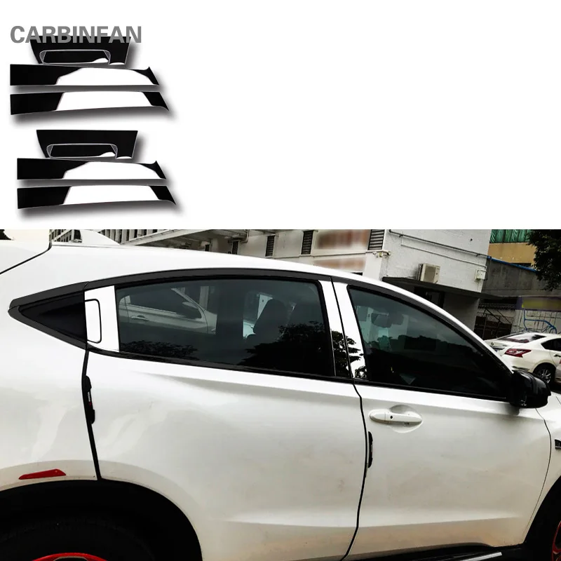 Накладка стойки на окна C474 декоративные наклейки для Honda HRV Vezel 2014 2015 2016 аксессуары