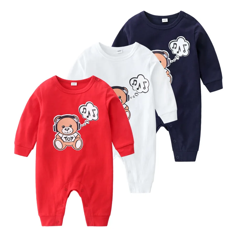 

Baby spring and autumn long sleeve onesie, male and female baby 3-24 months newborn climbing suit, baby clothes