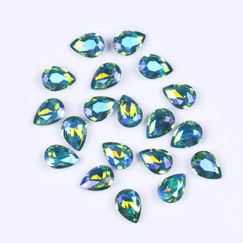 Water Drop Crystal Jewelry Hotfix Rhinestones For Clothes Loose non-Glue Glass Craft Accessories Rhinestone Nail Decor | Дом и сад