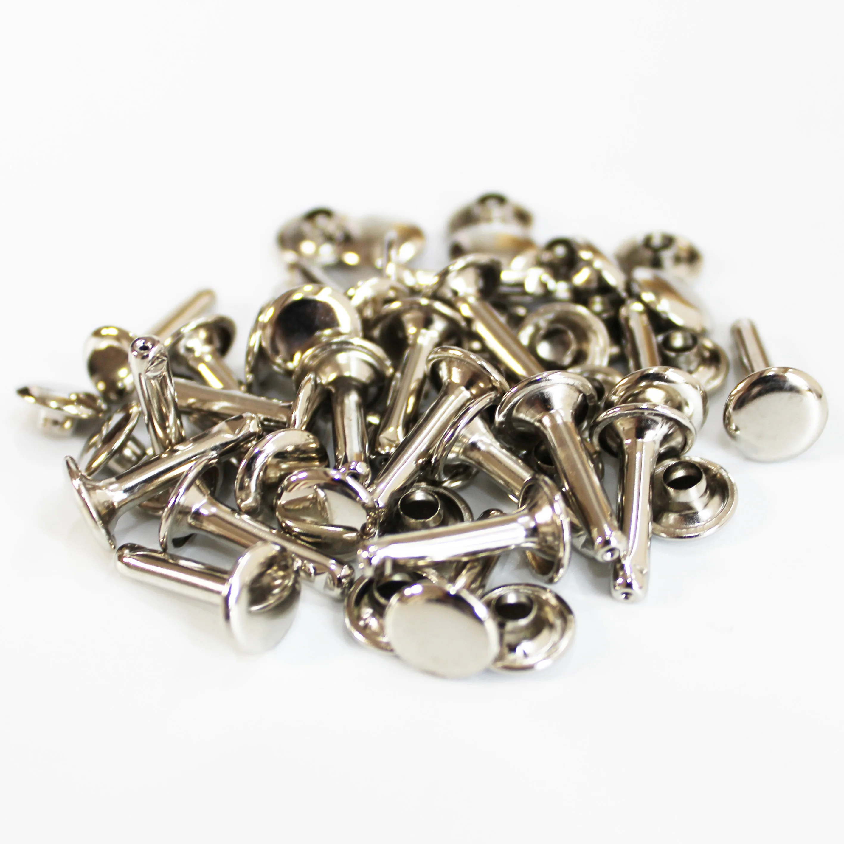 Metal Double Cap Rivets Studs For Leather Craft Repair