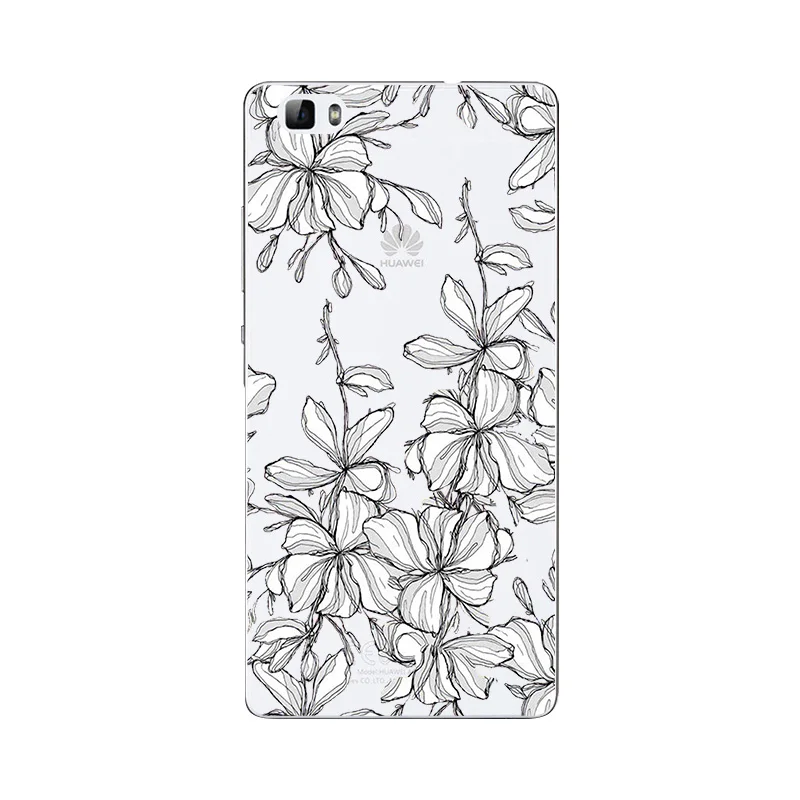 Силиконовый чехол для huawei P8 lite из мягкого ТПУ задняя крышка телефона p8lite