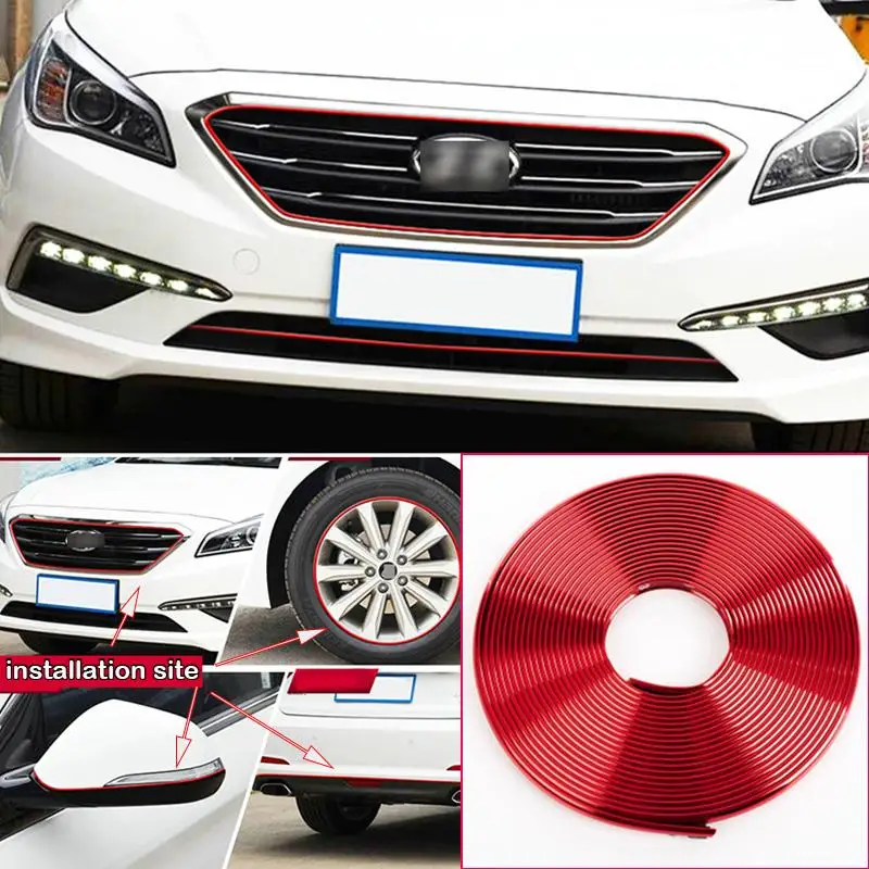 9 Colors Car Wheel Hub Rim for Nissan Kick Tiida GT-R Juke Pulsar Quest Edge Protector Ring Tire Strip Guard Rubber Decals 8M | Автомобили
