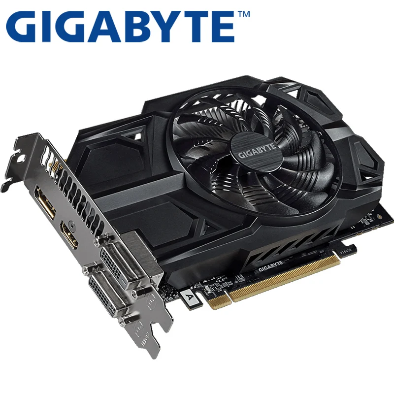 GIGABYTE GTX 950 2GB видеокарты 128 бит GDDR5 видеокарта для nVIDIA VGA карты Geforce GTX950 HDMI 1050TI 750 Ti 950-2 Гб б/у