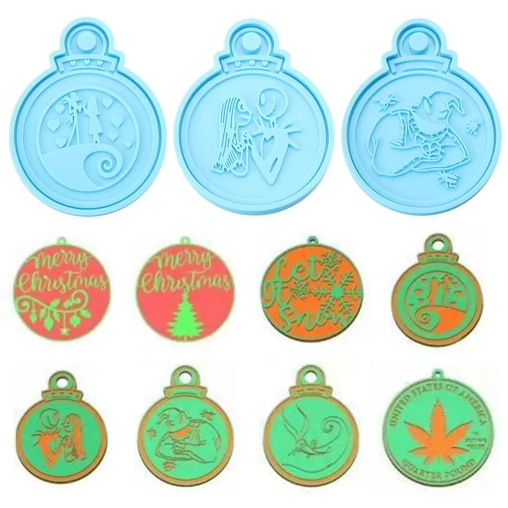 

Xmas ball Candy Chocolate Resin Crafts Clay Mold Silicone Moulds Christmas Ball Mold Jewelry Making Tool Keychain Molds