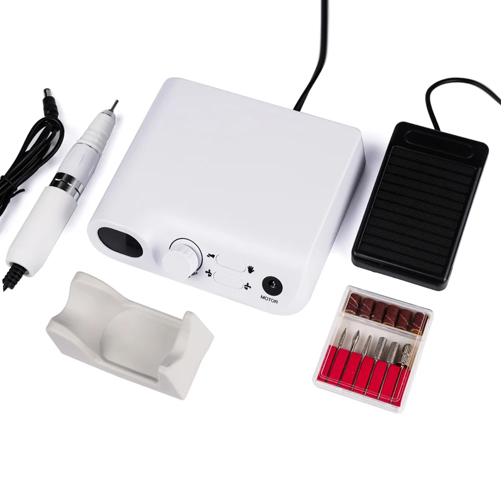 Электрическая машинка для полировки ногтей 30000 об/мин с ЖК дисплеем маникюра и
