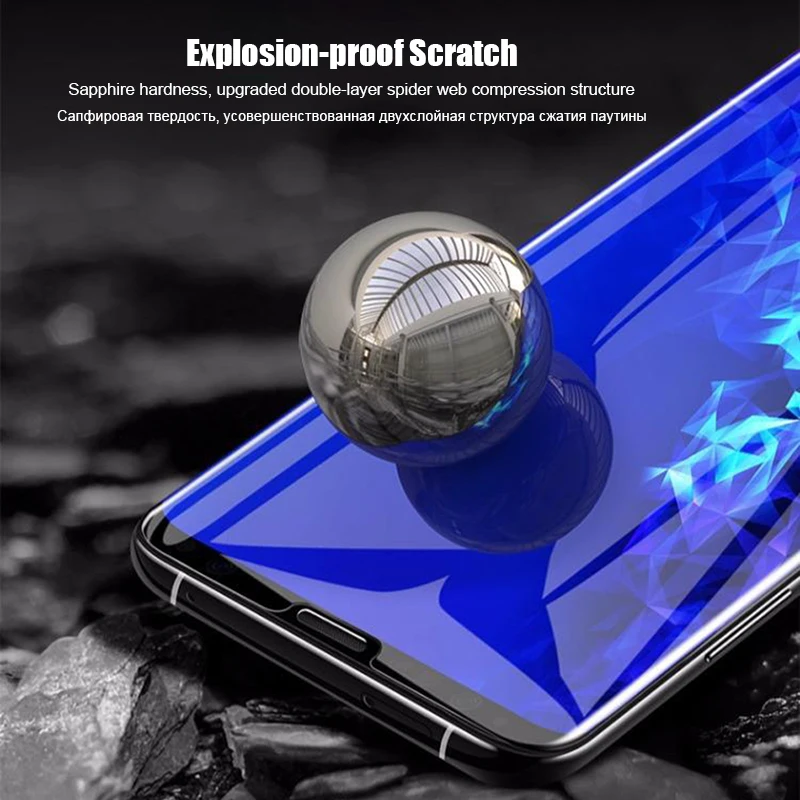 Нано-УФ жидкое клейкое стекло для защиты экрана Oneplus 8 7T 7 9 Pro Полное покрытие
