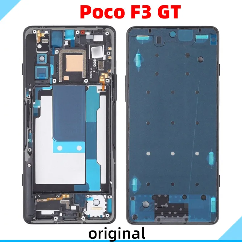 

LCD Frame Bezel Plate for Xiaomi POCO F3 GT Mobile Phone Front Bezel Plate Middle Frame Housing Parts