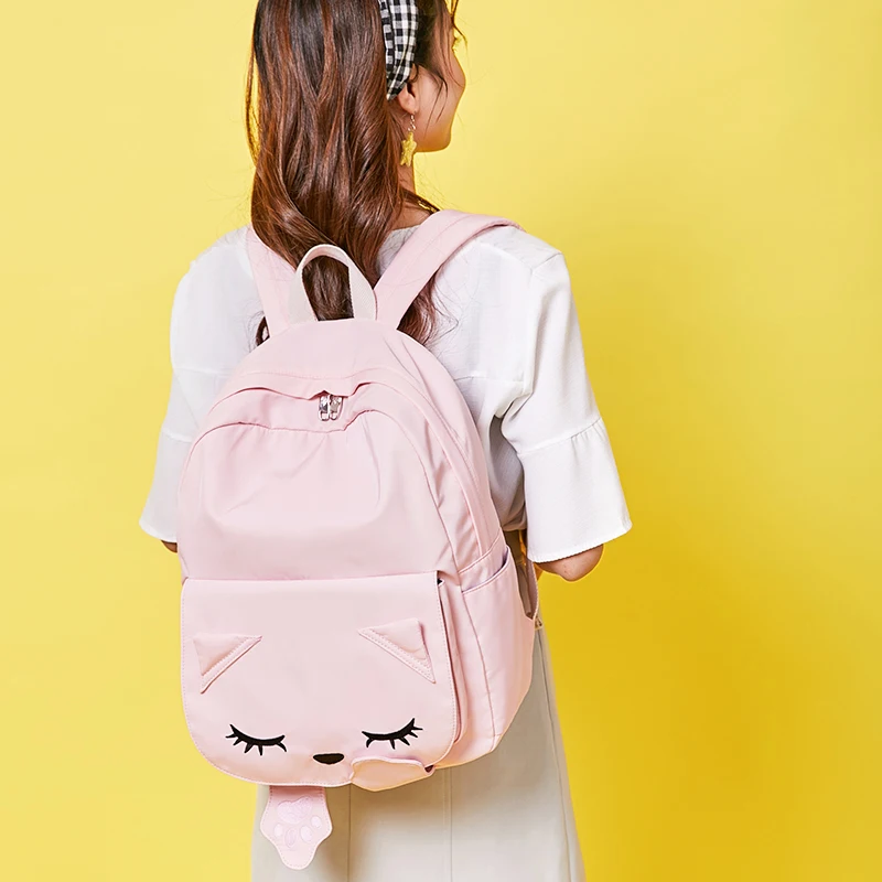 Милый рюкзак на ремне для женщин водонепроницаемый школьный ранец 14 дюймов с