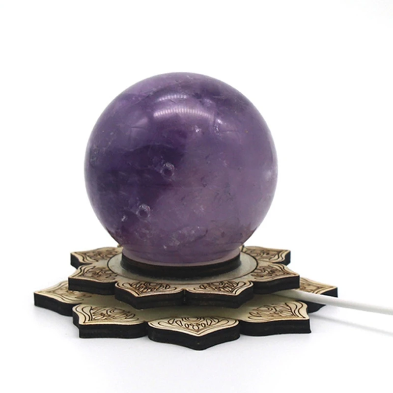 USB креативсветильник 3D ночник с хрустальным шариком прикроватная лампа твердая