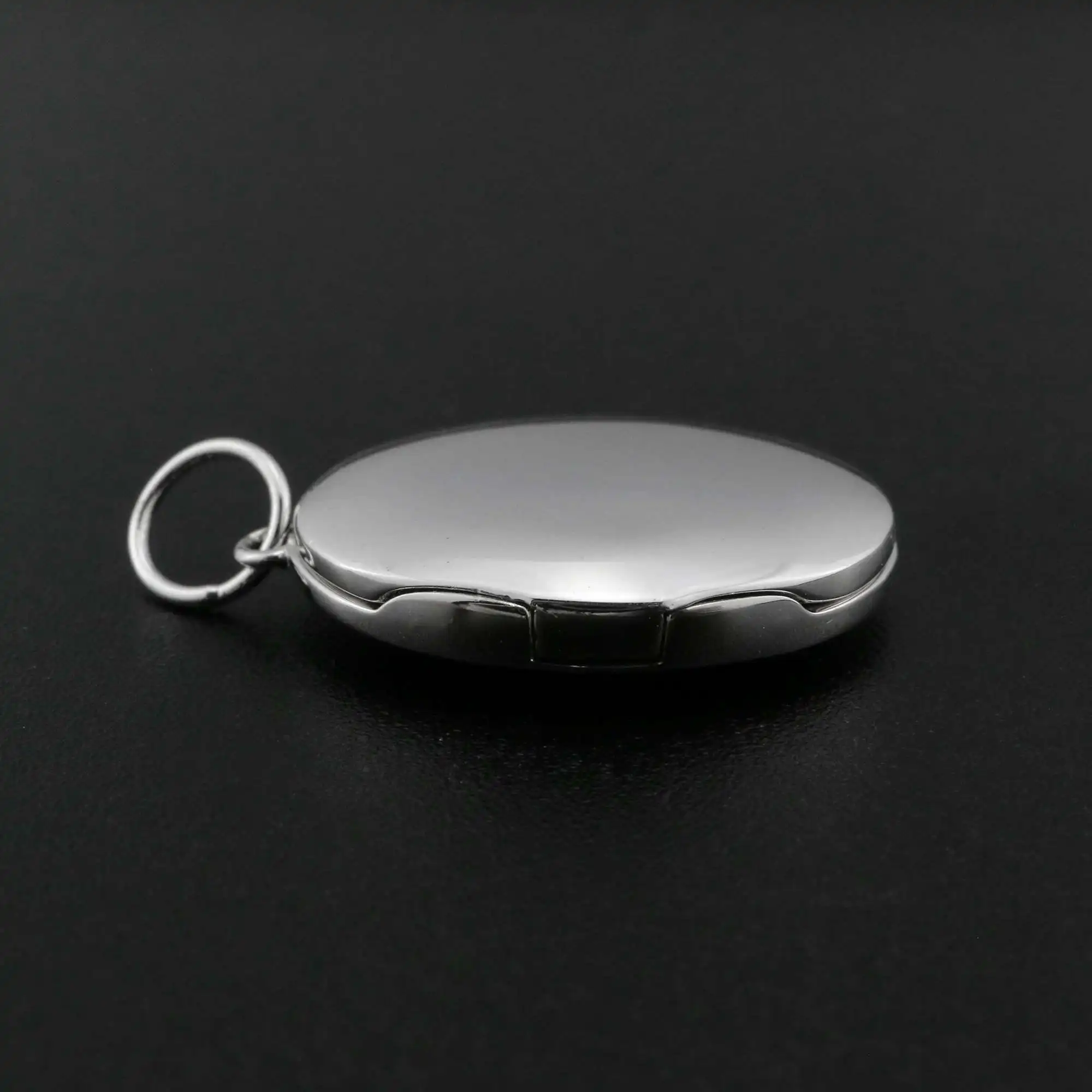 

15x20MM Oval Photo Locket Solid 925 Sterling Silver Keepsake Memorial Pendant Charm DIY Necklace Supplies 1122012