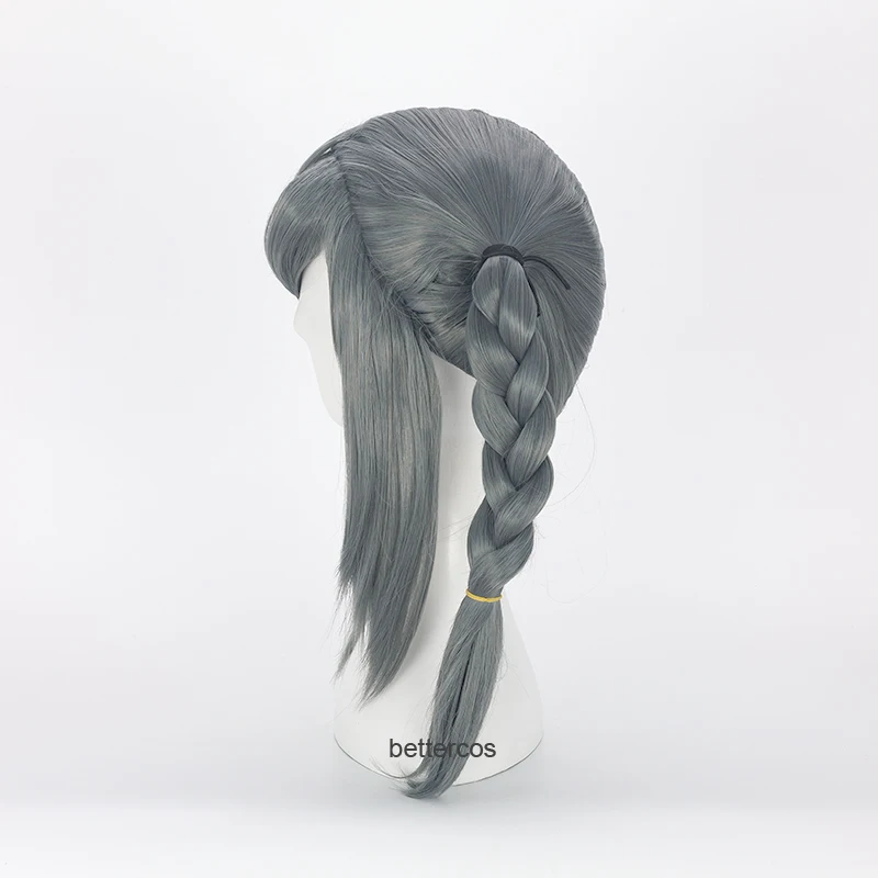 Парик для косплея данганронпа Пеко пекояма темно-серый термостойкий парик из