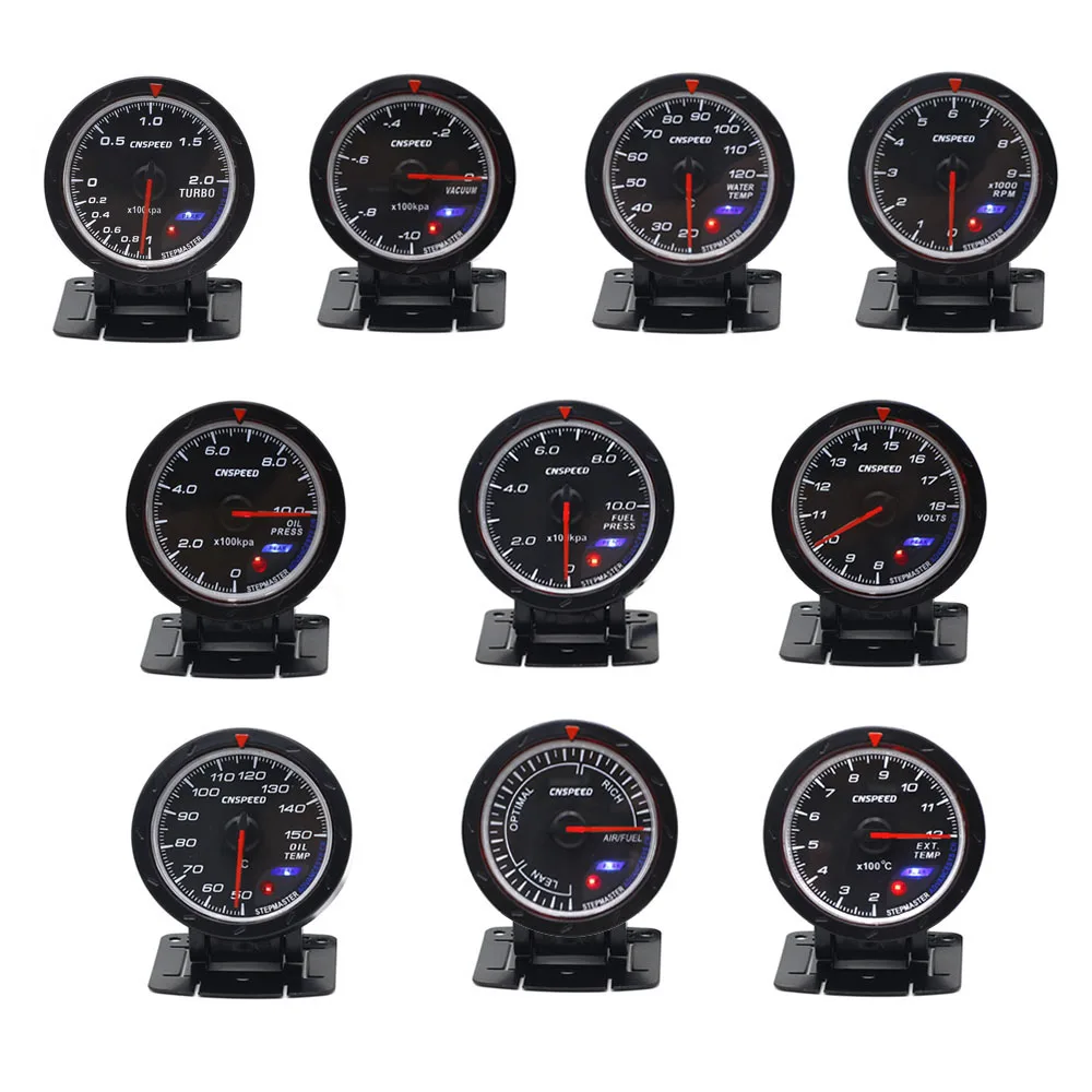 Автомобильный датчик давления Turbo Boost CNSPEED измеритель красного и белого цвета