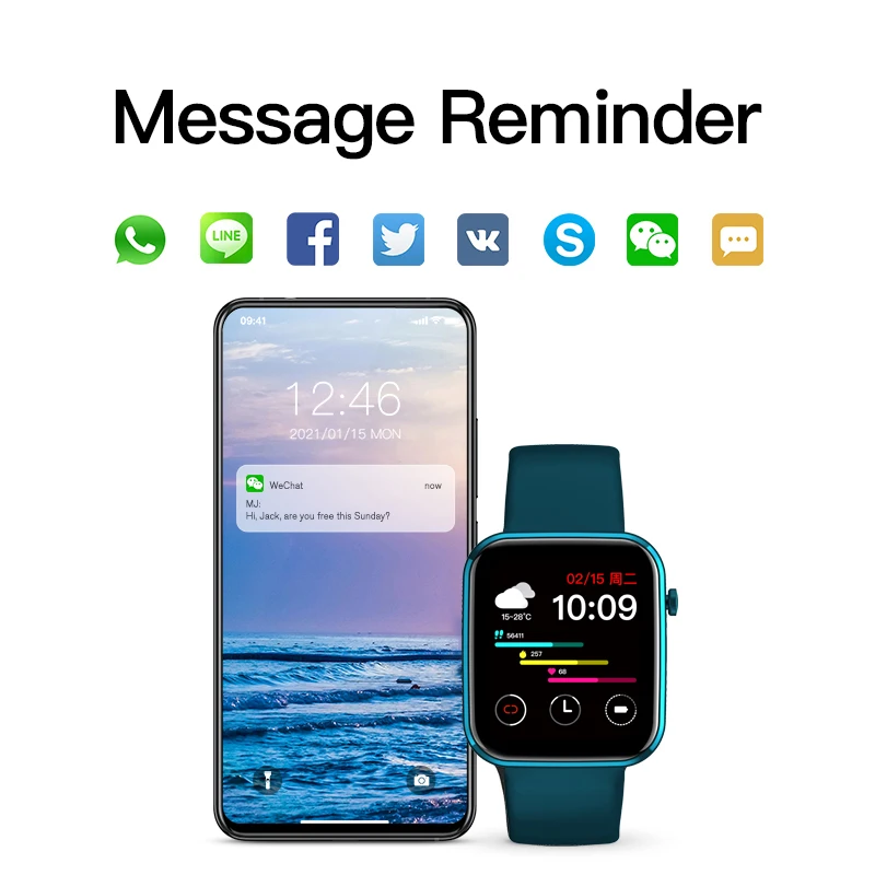 Rollstimi Smart Watch Bluetooth Sports Ladies Bracelet Heart Rate Fitness Pedometer Waterproof Men's | Электроника