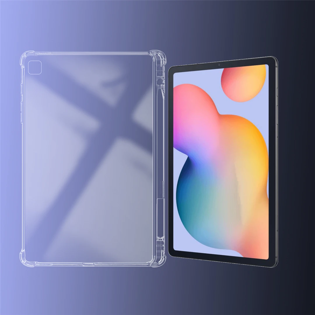

Transparent Cover For Samsung Galaxy Tab A 8.0'' 2019 SM-T290 SM-T295 SM-T297 With Pencil Holder TPU Silicon Back Tablet Case