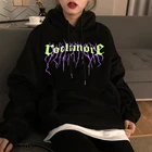 худи оверсайз толстовка женская женские свитера с капюшоном Длинная сумка куртка хип-хоп одежда с буквенным принтом рукавом свитер свитшот женский свитшот толстовки кофта топ одежда аниме