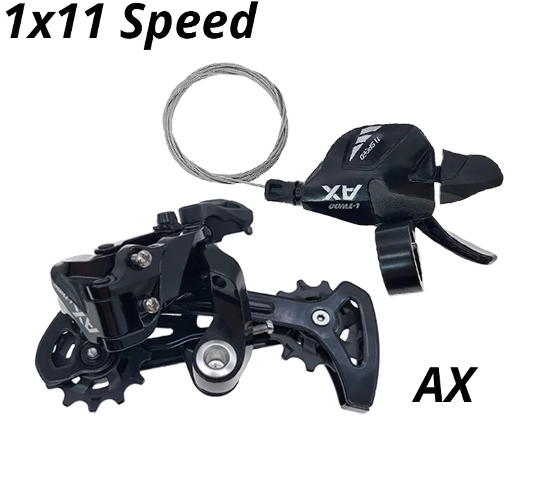 

Рычаг переключения передач и задний рычаг переключения передач AX 1x1, 1 скорость, длинный корпус для горного велосипеда, 42 46T 50T 52T 11v, переключа...