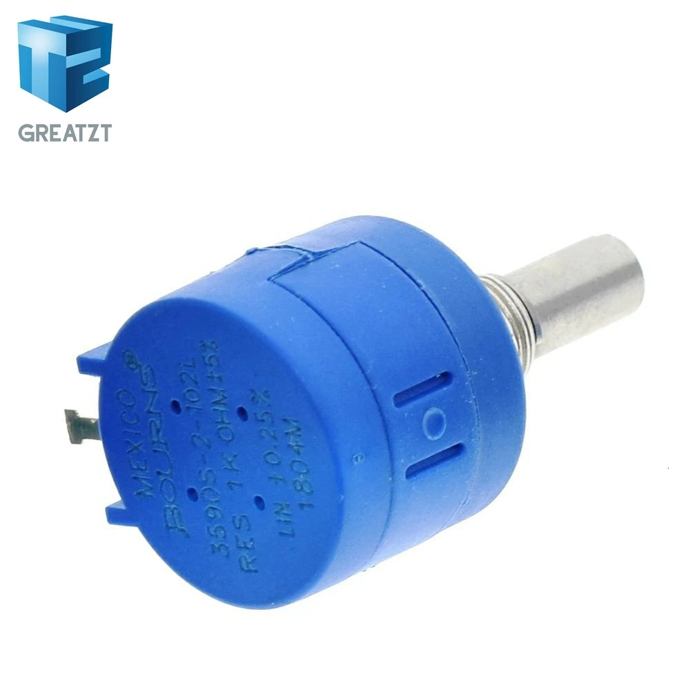 GREATZT 3590S Multiturn потенциометр 500 1 K, 2K 5K 10K 20K 50K 100K Ом Потенциометр переменный резистор 3590 102 202 502 103