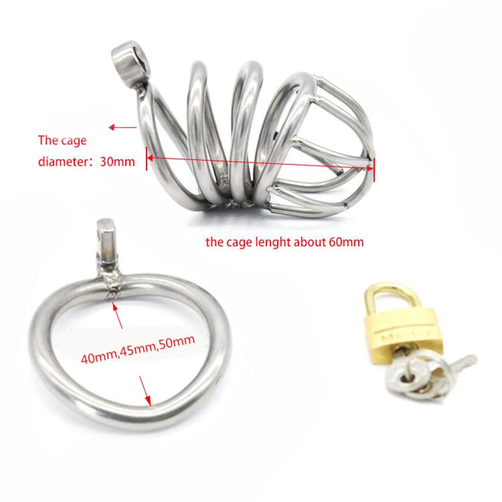 Manyjoy A224 Stainless Steel 60mm Bird Cock Cage Lock Adult Game Metal Male Chastity Belt Device Penis Ring Sex Toys For Men | Красота и