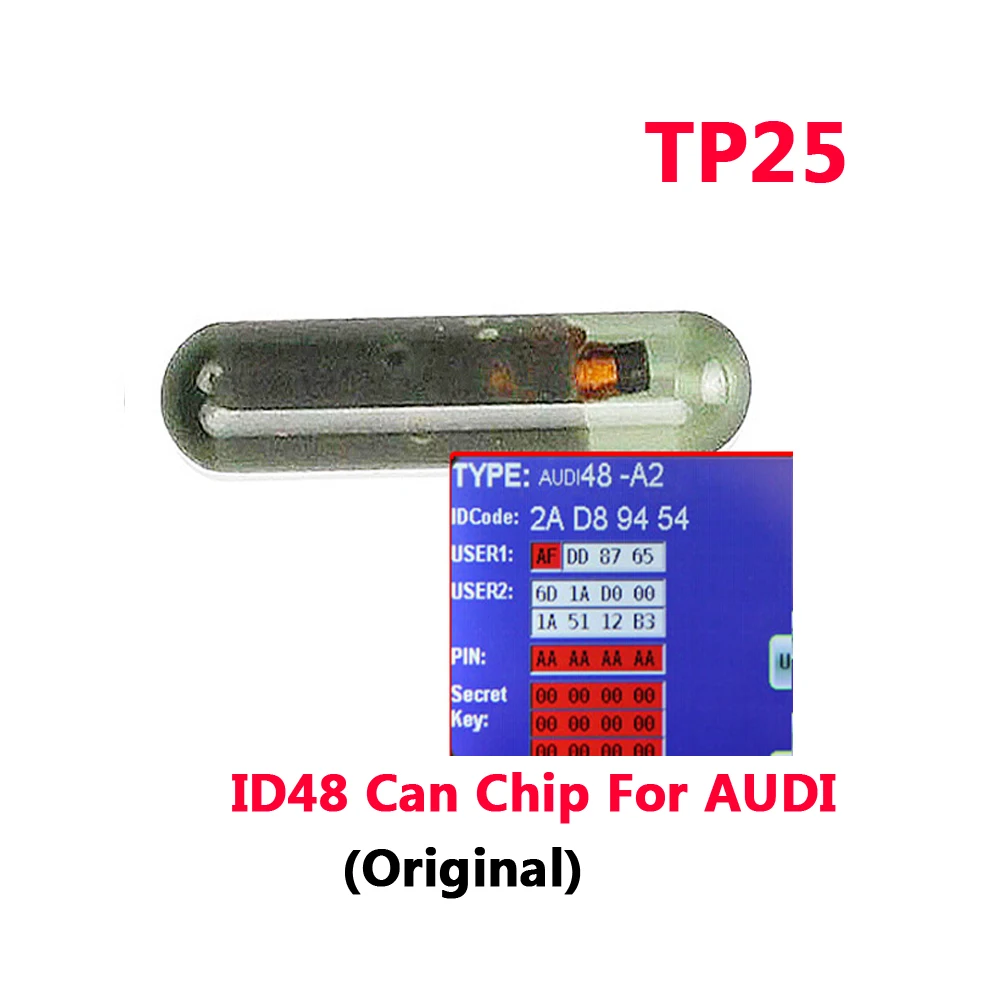 

(5 шт./лот) оригинальный транспондер ID48 Can для A-udi