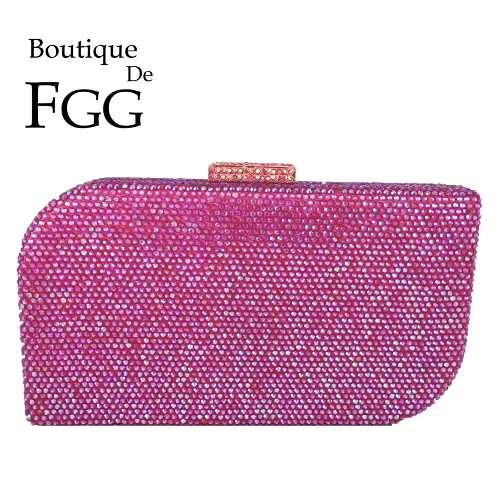 Женский клатч с кристаллами Boutique De FGG вечерние кошельки и сумочки розового