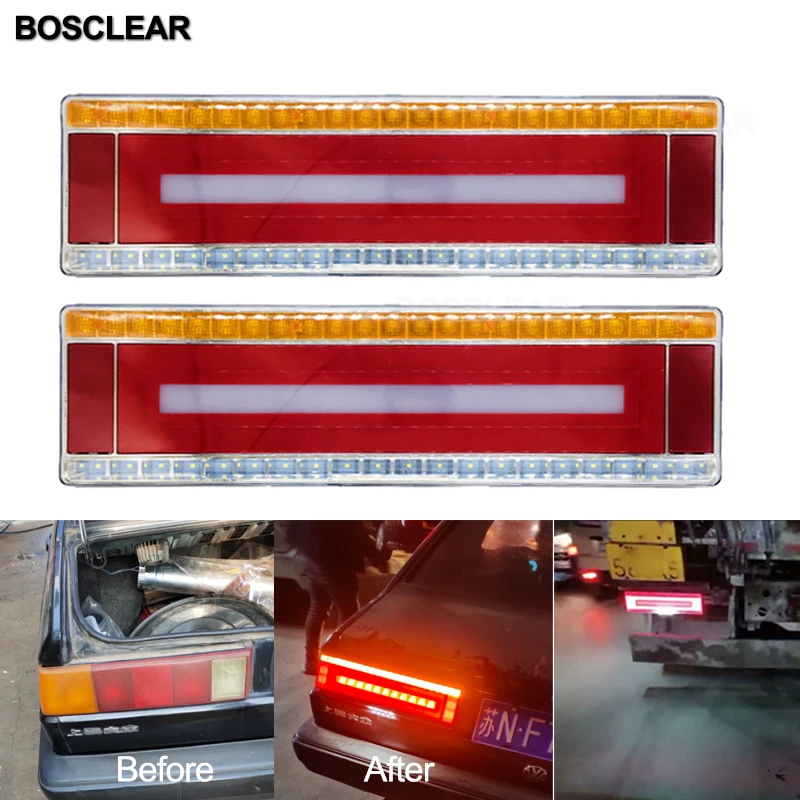 2x Универсальный лампа для грузового прицепа Водонепроницаемый задний