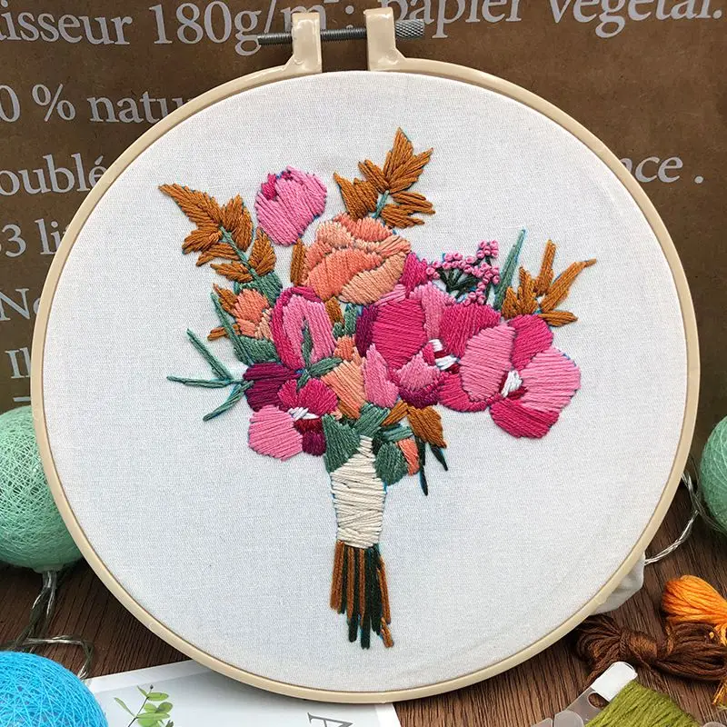 Набор цветов в европейском стиле для рукоделия набор лент вышивки с настилом