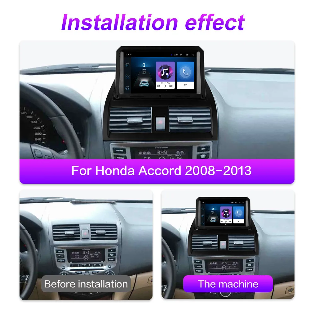 Автомагнитола 2 din 4G Android 8 1 мультимедийный видеоплеер для Honda Accord 7 2003 2004 2005 2006 2007 2008