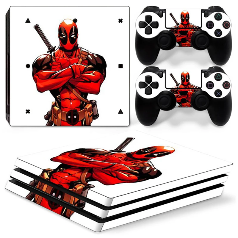 Pop Viny Наклейка для PS4 Pro консоль+ 2 кожаная наклейка на контроллер для sony Playstation 4 Pro игровые аксессуары