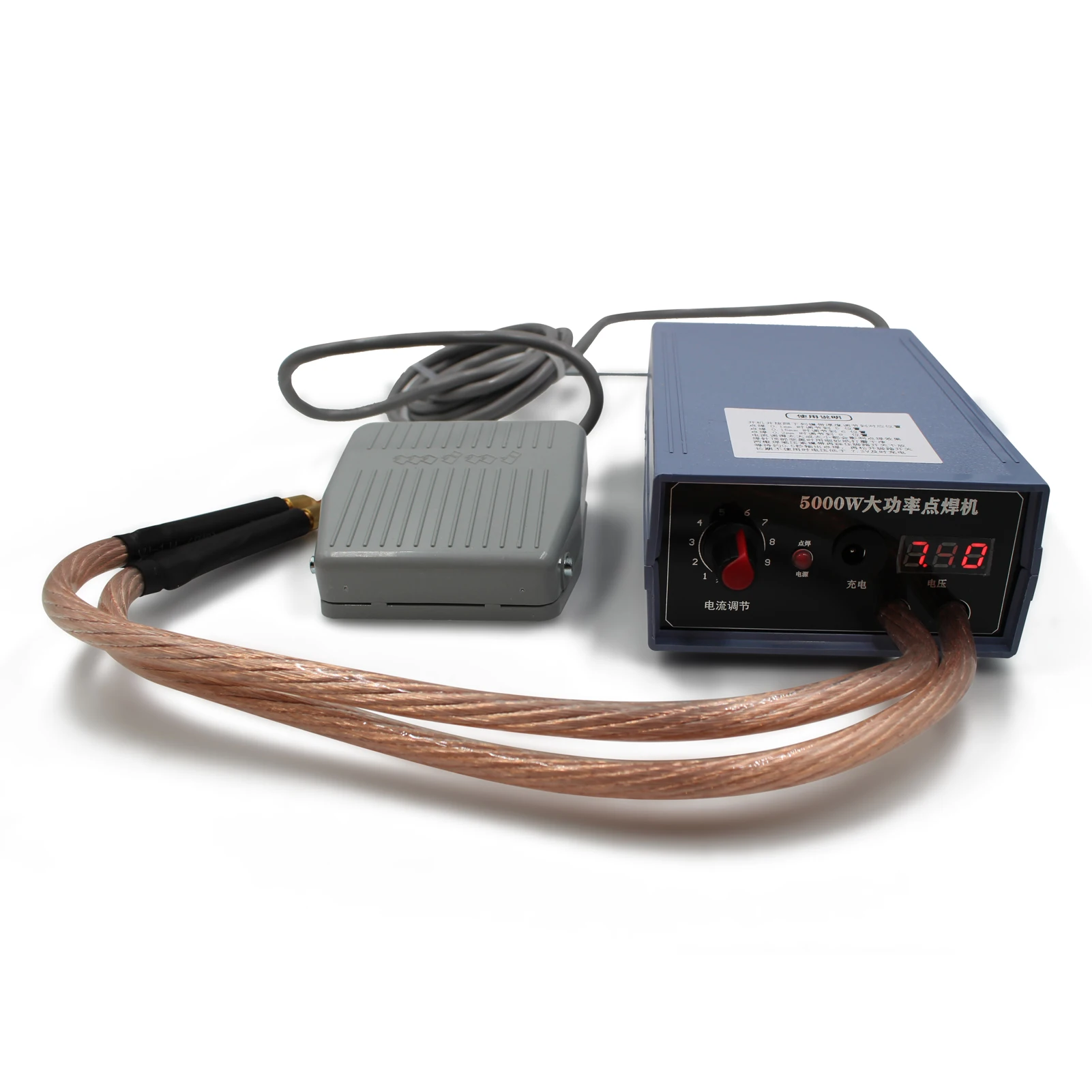 

5000W Handheld Spot-welding Household DIY Battery Welding Machine Adjustable Spot-welding Machine with Treadle Switch Current