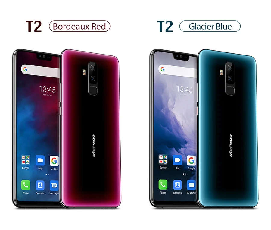 Ulefone T2 6,7 ''FHD+ Helio P70 6 ГБ 128 ГБ смартфон двойной 4G отпечаток пальца Лицо ID NFC Android 9,0 мобильный телефон 4200 мАч