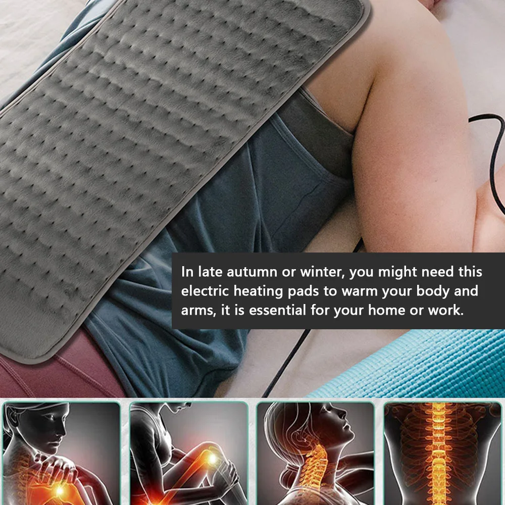 

Электрическая грелка, быстрое одеяло для шеи, плеч, живота, спины, облегчения боли, терапия, зимняя грелка, 6 контроллеров температуры