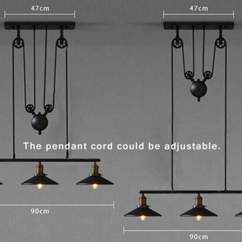 Винтажные подвесные светильники в стиле лофт потолочный светильник ретро лампа