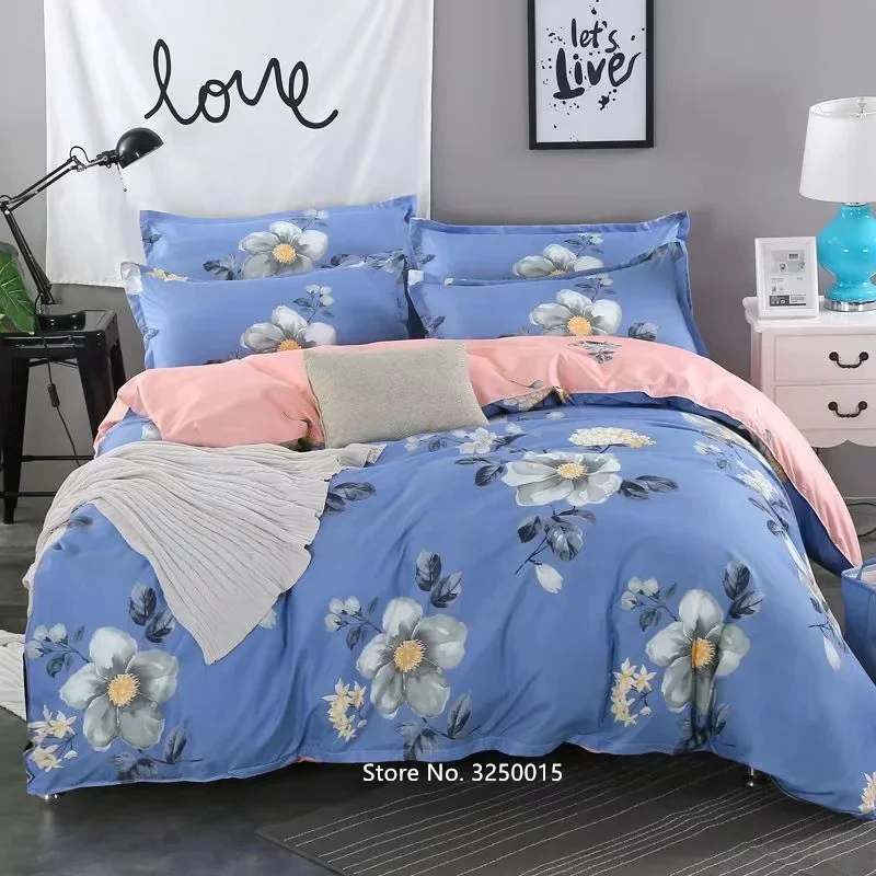 

Tropical Leaves Print Bed Cover Set Kid Boy Girl Duvet Cover Adult Child Bed Sheets And Pillowcases Comforter Bedding Set
