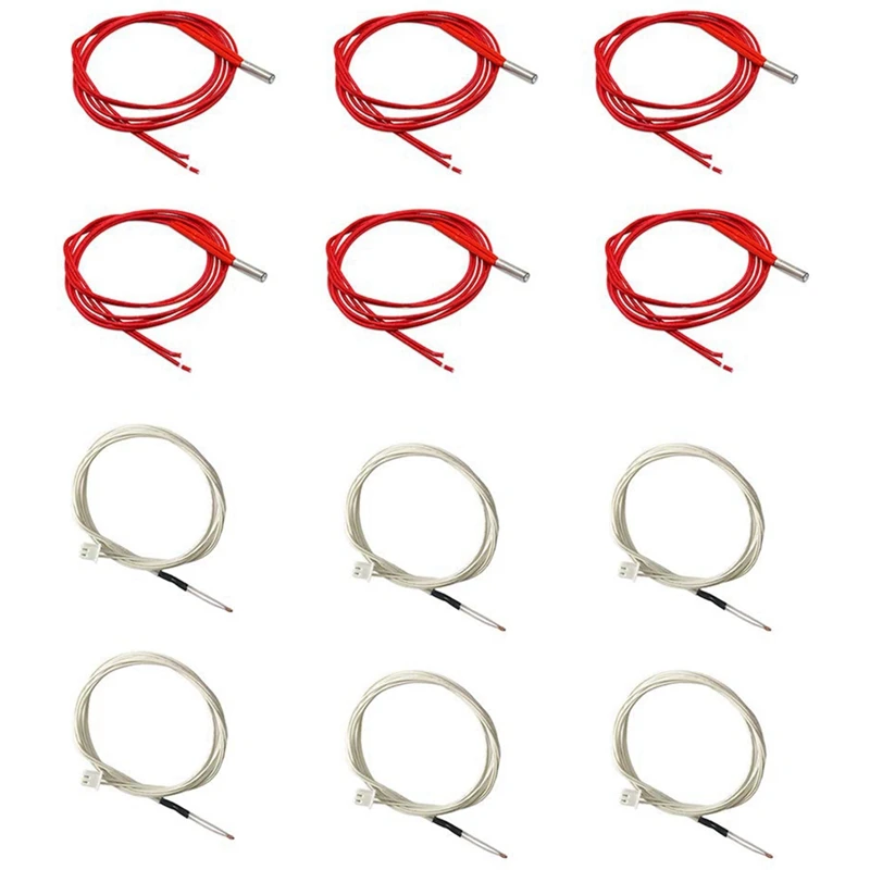 

24V 40W Cartridge Heater and NTC Thermistor 100K 3950 Compatible with 3D Printer Creality CR-10S Pro, CR-X, Ender 3