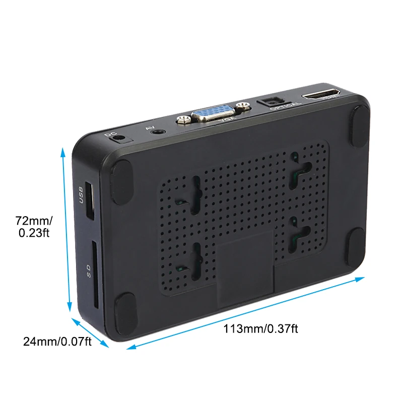 HDD мультимедиа плеер Автозапуск Мини Full HD 1080P USB внешний медиаплеер для SD U диск Media