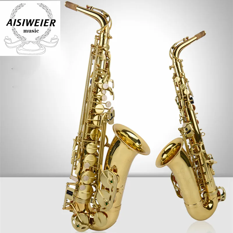 

Brand NEW Alto Eb Tune Saxophone Plated Gold Key Super Professional High Quality Sax Mouthpiece Gift Alto Saxophone
