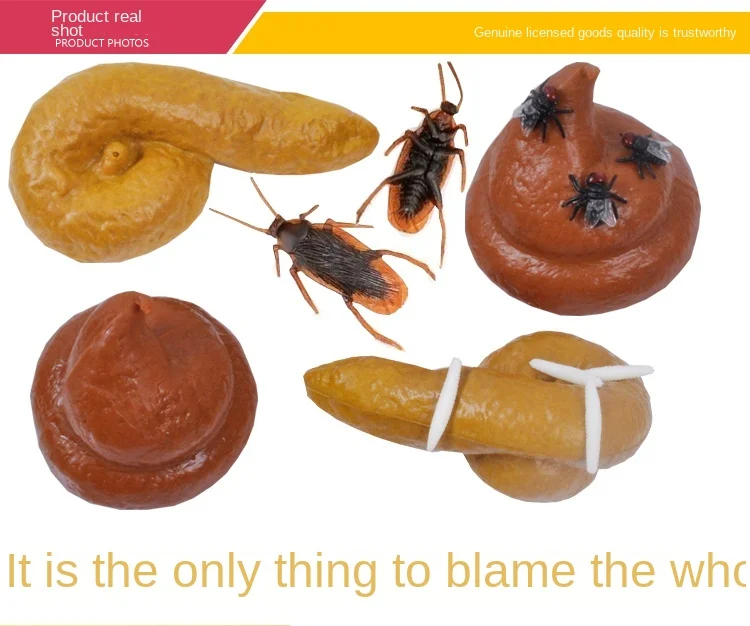 

April Fools’ Day Props, Toys, Poop, Flies, Tricky, Funny, Poop, 6-word poop