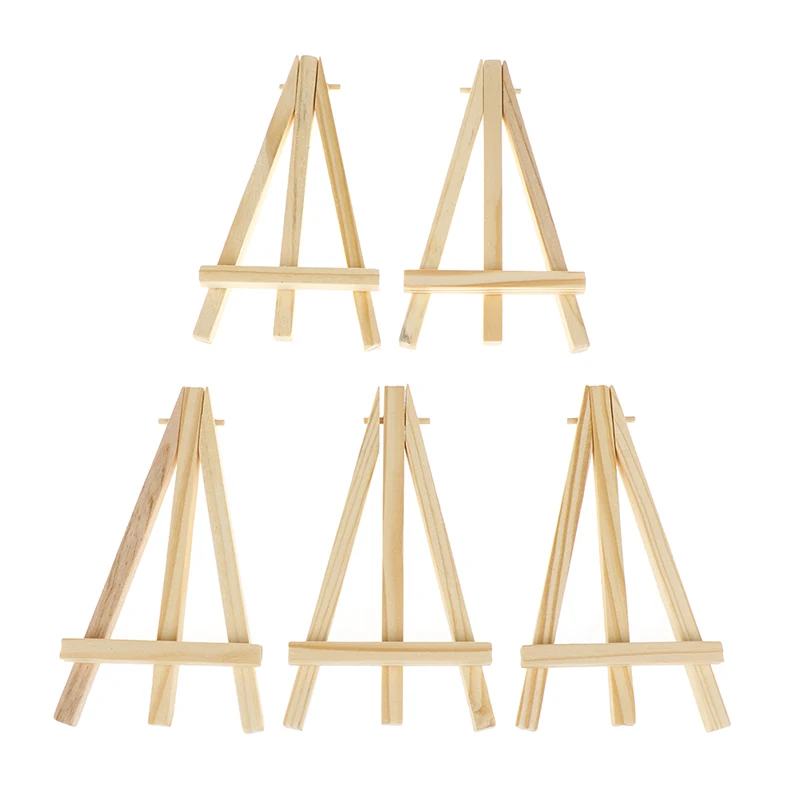 

5pcs/set Mini Artist Wooden Easel Wood Wedding Table Card Stand Display Holder