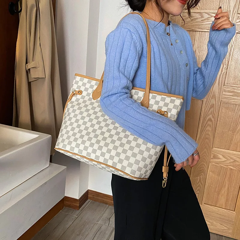 

2021 New Simple Shopping Bag Printed Tote Bag Shoulder Bag Handbag Large Capacity Picture Bag Big Bag Women Bag