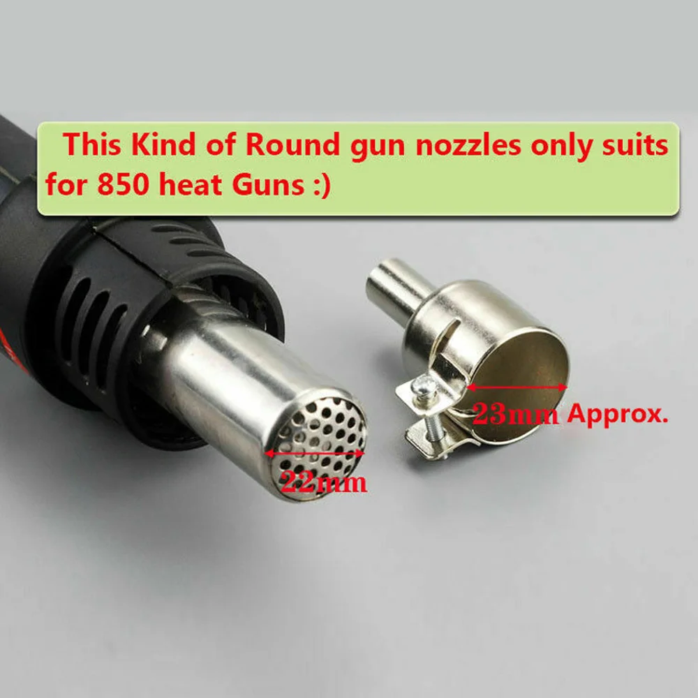 

8pcs Square/Round Heat Nozzles Welding For 850/ 852 Hot Air Soldering Station UK